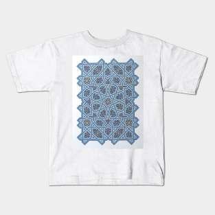 Persian Mosaic Geometry Kids T-Shirt